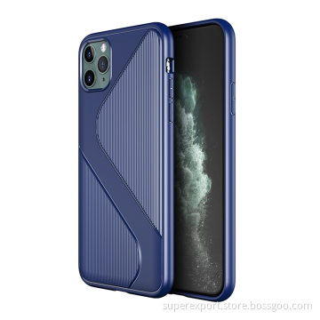 New design S shaped pattern soft TPU phone case for iPhone 11 Pro Max